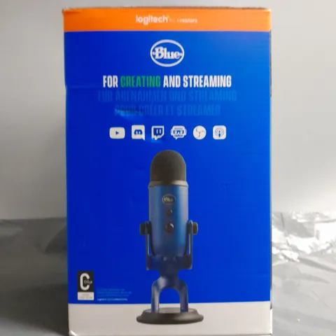 SEALED LOGITECH BLUE YETI MICROPHONE IN BLUE 