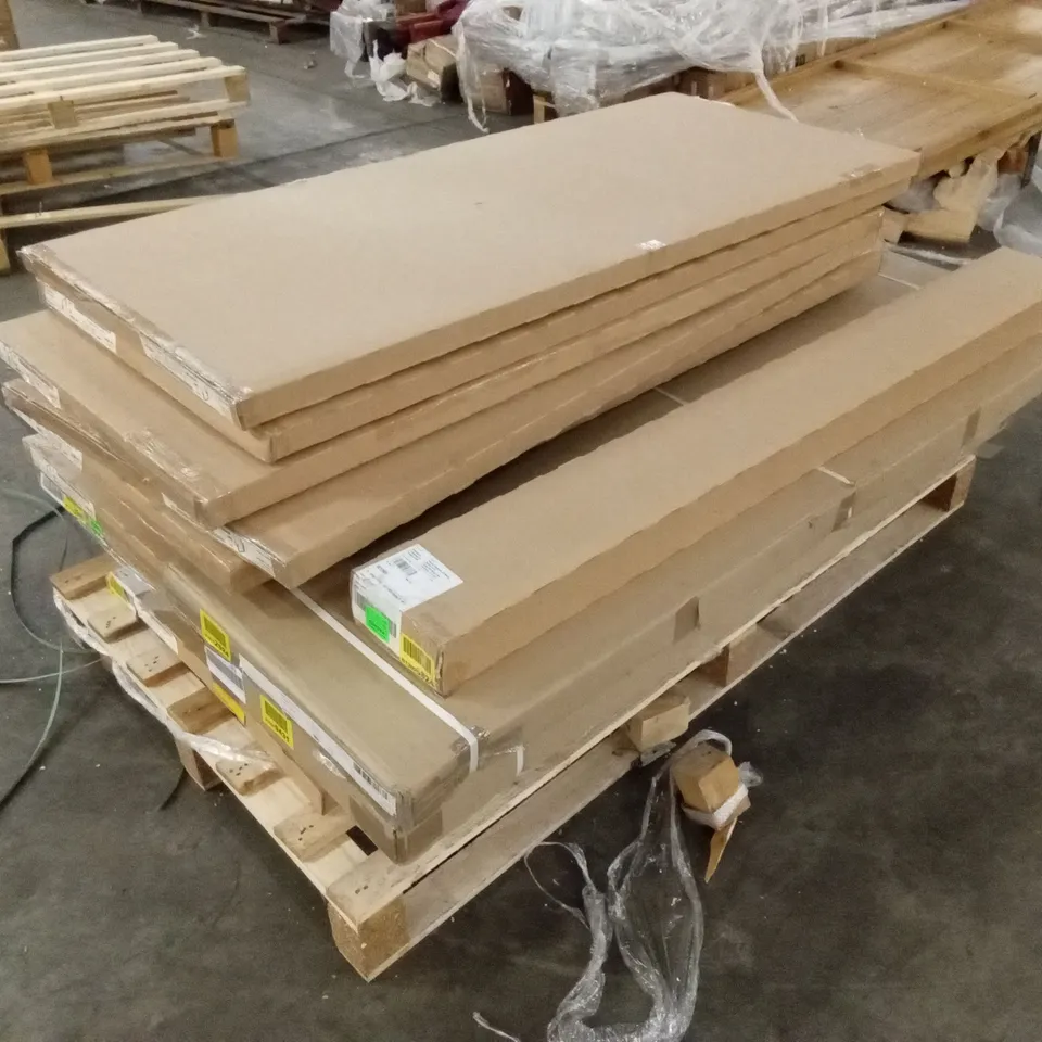 PALLET OF ASSORTED INCOMPLETE FURNITURE PARTS AND PIECES
