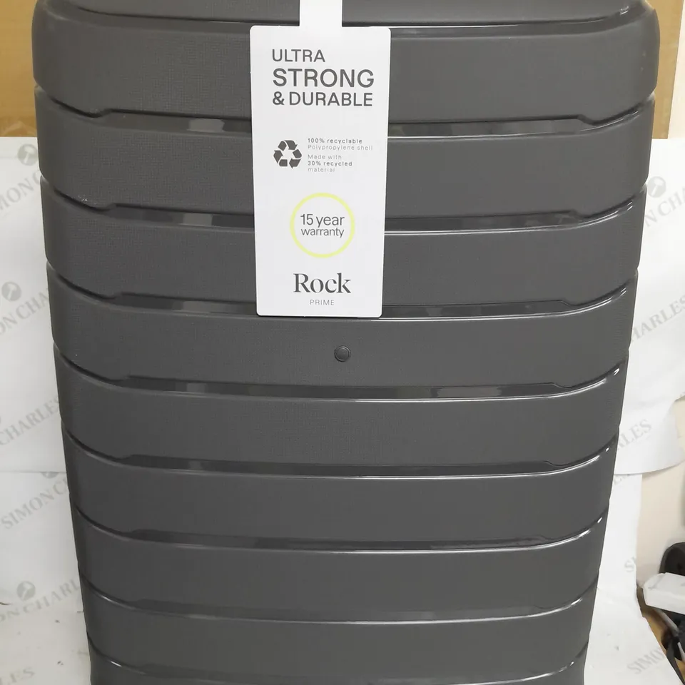 BOXED ROCK PRIME CHARCOAL SUITCASE