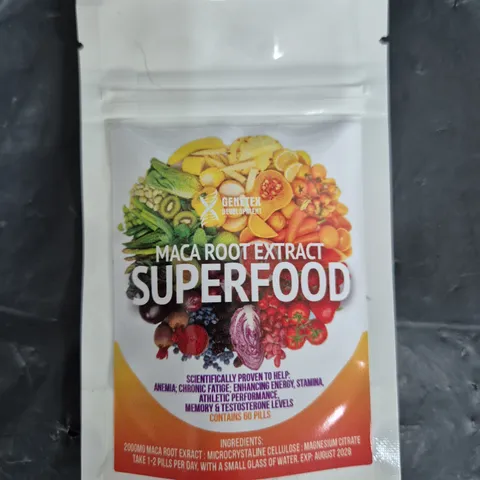 BOX OF APPROXIMATELY 85 PACKS OF CUTS-N-GAINS TABLETS - MACA ROOT EXTRACT SUPERFOOD (60 TABLETS PER PACK)