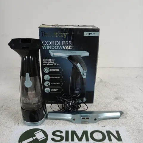 BELDRAY CORDLESS WINDOW VAC – BOXED