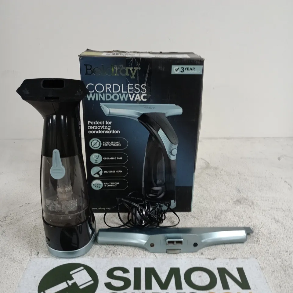 BELDRAY CORDLESS WINDOW VAC – BOXED