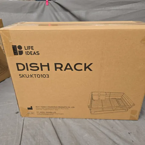 BOXED LIFE IDEAS KT0103 DISH RACK IN WHITE
