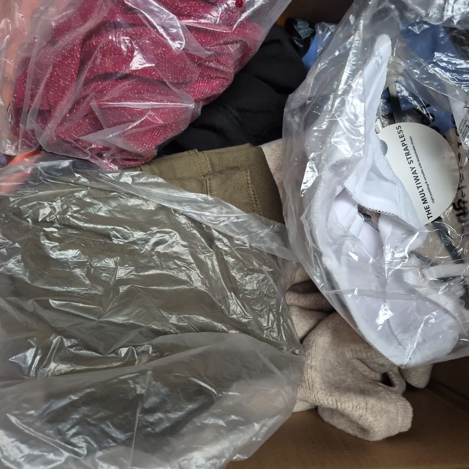 APPROXIMATELY 20 ASSORTED CLOTHING AND FASHION PRODUCTS IN VARIOUS STYLES AND SIZES - COLLECTION ONLY