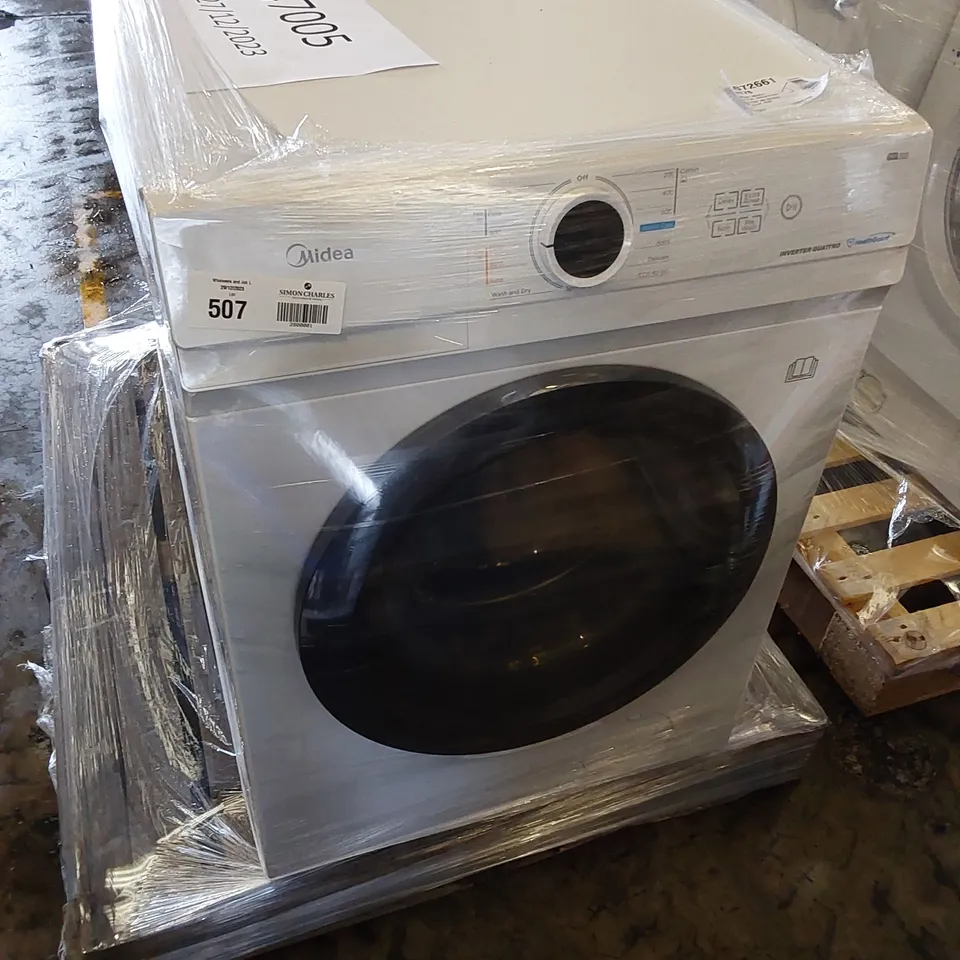 PALLET OF TWO MIDEA MF10ED80B FREESTANDING WASHER DRYERS