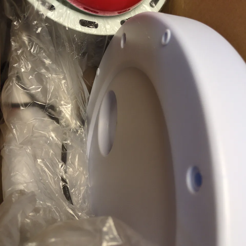 ROUNDed WHITE table lamp (UK PLUG-IN) – BOXED