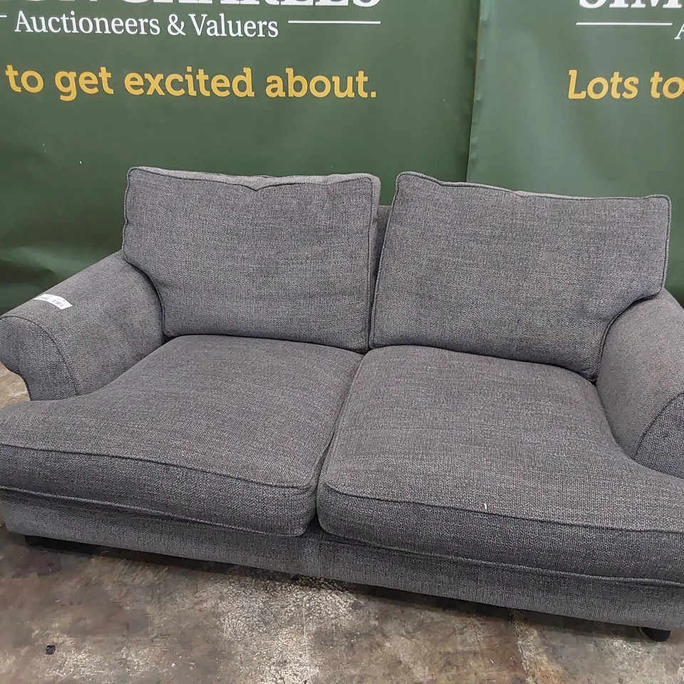 QUALITY BRITISH DESIGNER LOUNGE Co. BRIONY TWO SEATER SOFA GREY FABRIC 