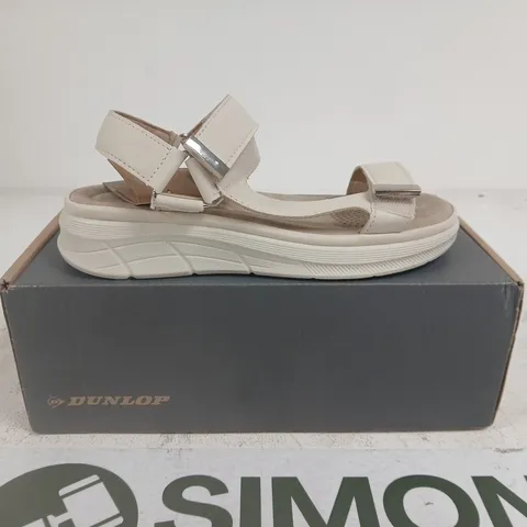 BOXED PAIR OF DUNLOP SERAFINA SANDALS –  UK 6