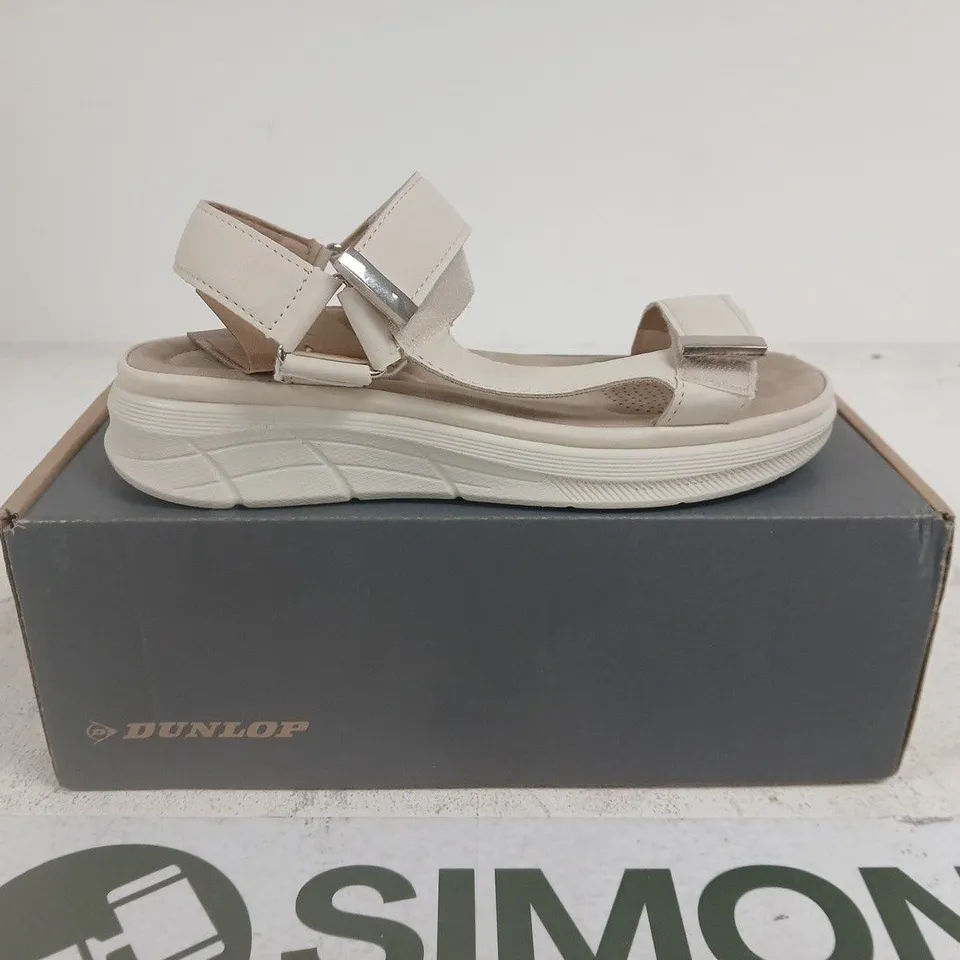 BOXED PAIR OF DUNLOP SERAFINA SANDALS –  UK 6