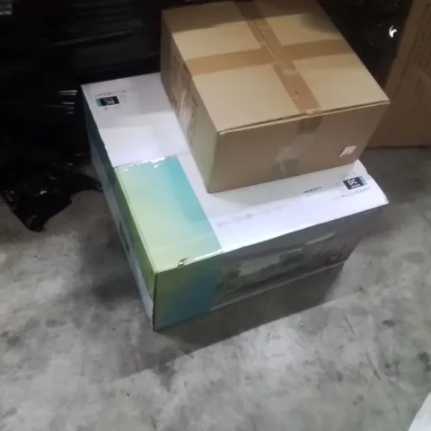 PALLET OF ASSORTED HOUSEHOLD GOODS AND PRODUCTS TO INCLUDE;CEILING LIGHT,LAMP,TREADMILL 