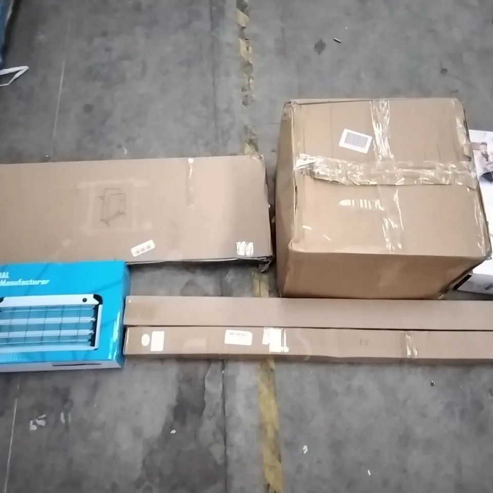 PALLET OF ASSORTED ITEMS INCLUDING PAXCESS PRESSURE WASHER, STOREMIC TOILET SEAT, PROFESSIONAL INSECT KILLER, VIFLYKOO INSECT KILLER, RECCI BEDDING, ARTBRITE ENERGY SAVING LED CEILING LIGHT