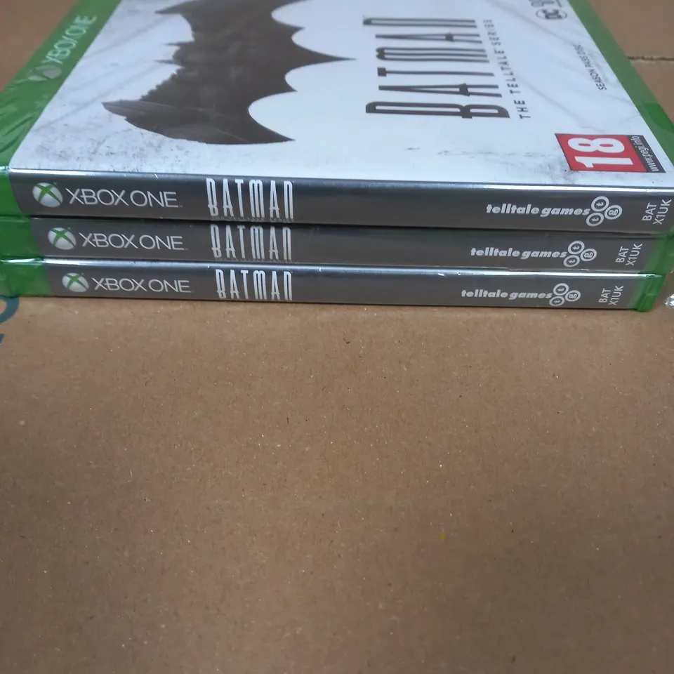 LOT OF 3 SEALED BATMAN THE TELLTALE SERIES FOR XBOX ONE