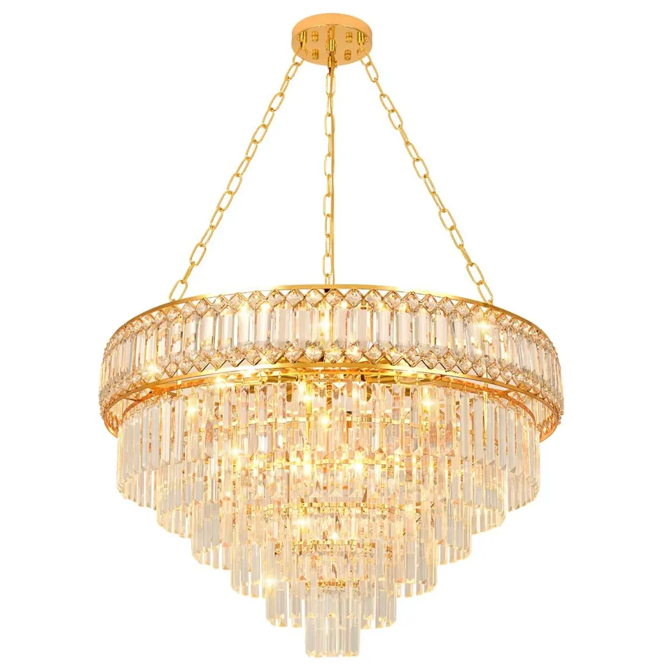 BOXED JAZMARI 15-LIGHT CRYSTAL CHANDELIER (1 BOX)