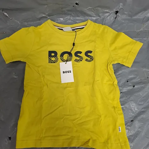 BOSS SLIM FIT YELLOW LOGO TOP - 4YRS