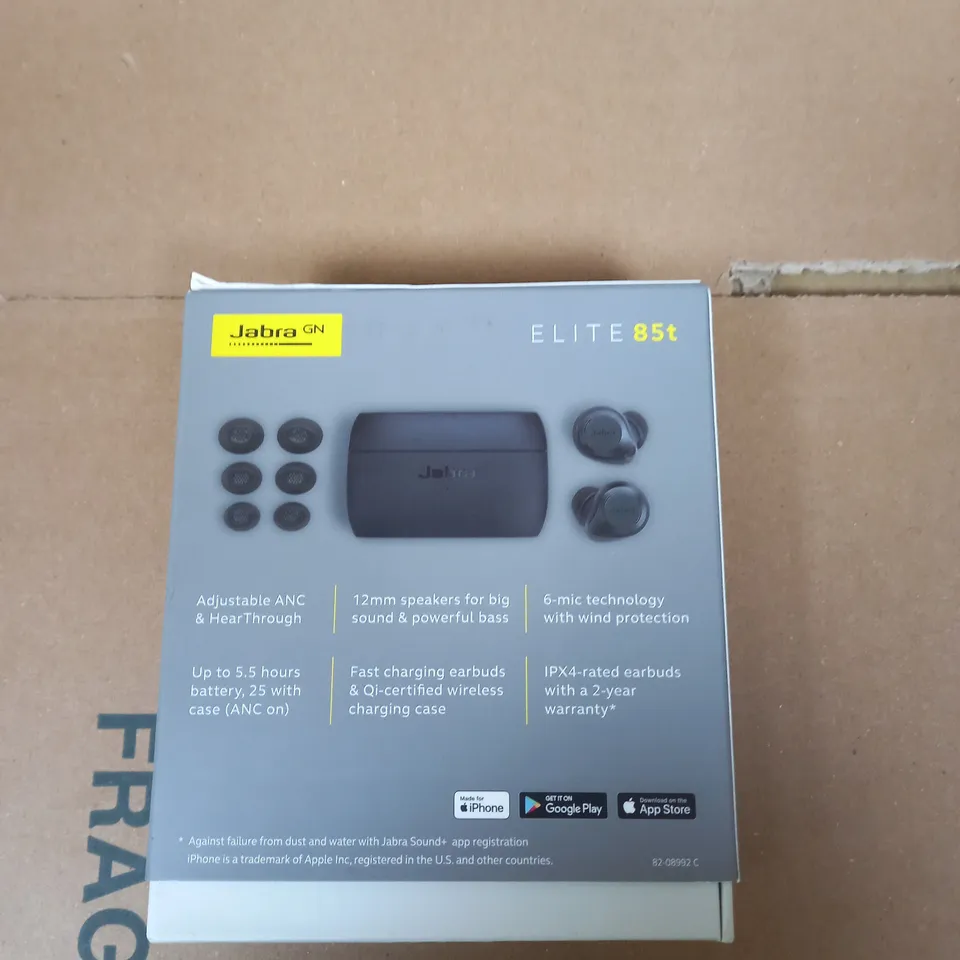 SEALED JABRA GN ELITE 85T ADVANCED ACTIVE NOISE CANCELLATION EARBUDS 