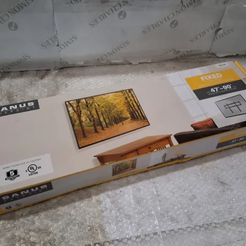 BOXED SANUS VUEPOINT F55C-B2 FIXED TV WALL MOUNT FITS 47"-90" TVS