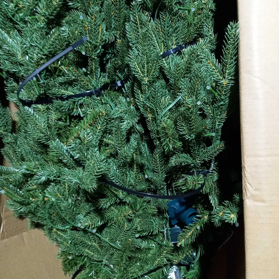 SANTA'S BEST 116 FUNCTION PRE-LIT GUMDROP AUBURN CHRISTMAS TREE - COLLECTION ONLY