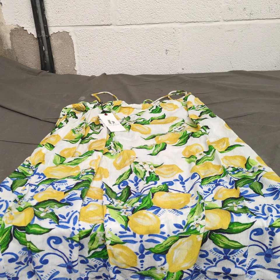 TED BAKER SIZE 16 LEMON DESIGN DRESS WITH TAGS