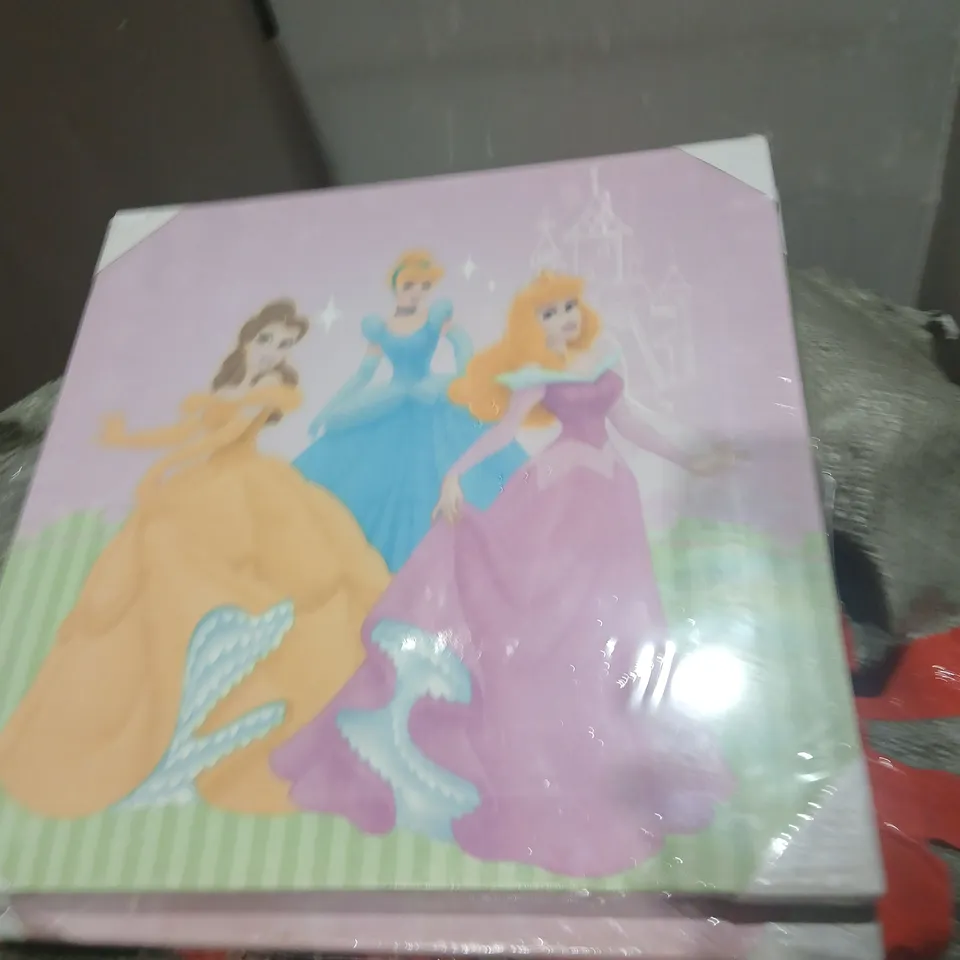 CAGE OF ASSORTED PRODUCTS TO INCLUDE; DISNEY THEMED CANVAS, CRAFT PRODUCTS AND ANGRY BIRDS LOGILILY