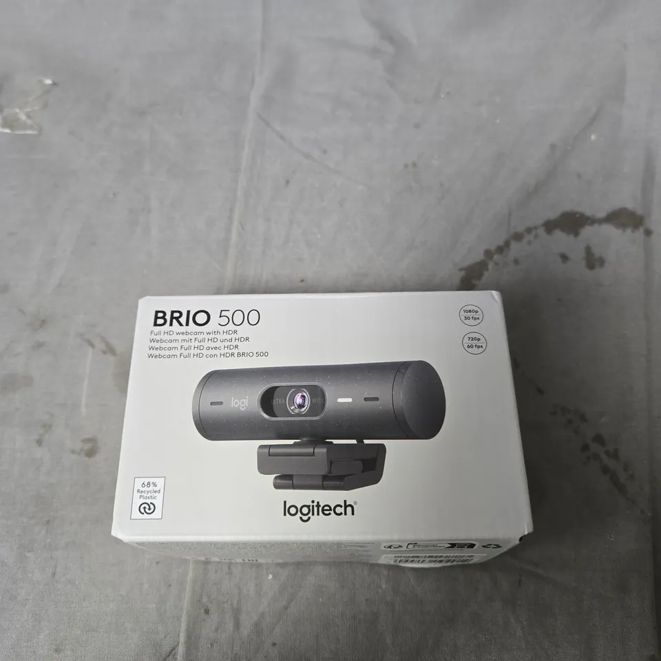 LOGITECH BRIO 500 FULL HD WEBCAM, USB-C CABLE, WORKS WITH TEAMS, GOOGLE MEET, ZOOM