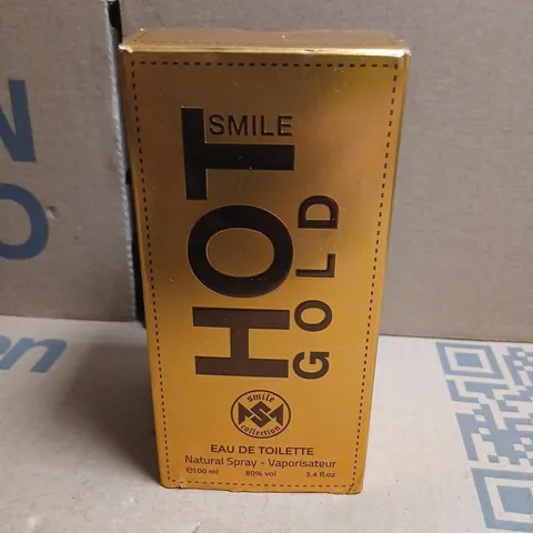 BOXED HOT SMILE GOLD EAU DE TOILETTE 100ML