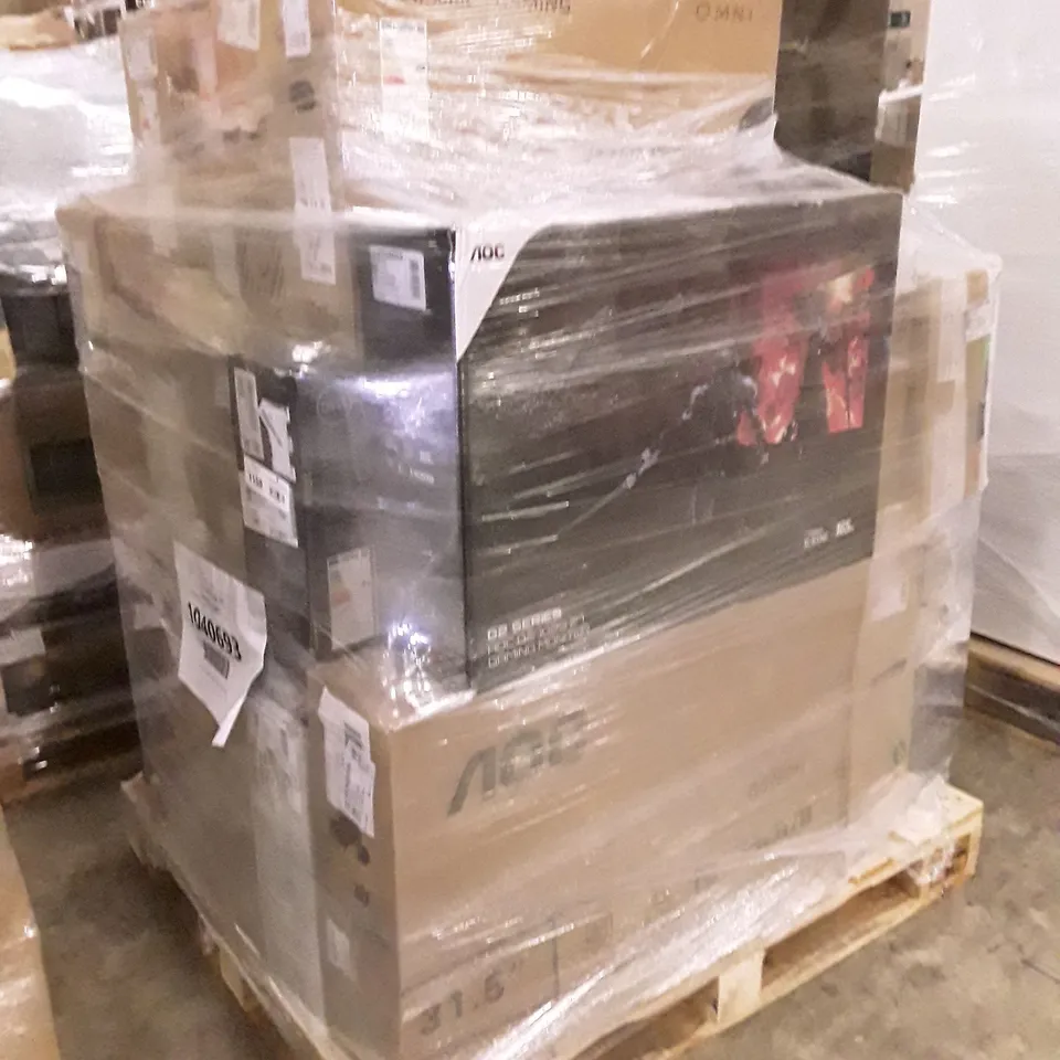 PALLET OF APPROXIMATELY 20 UNPROCESSED RAW RETURN MONITORS TO INCLUDE;