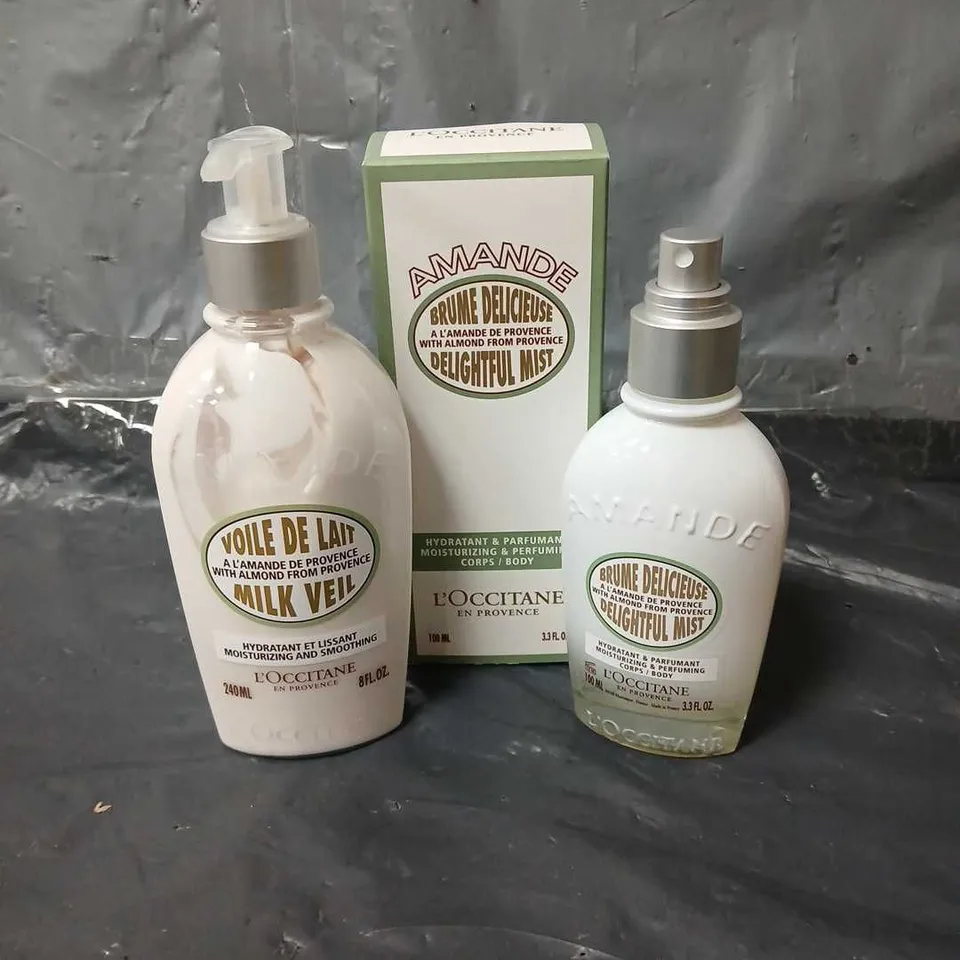 L'OCCITANE ALMOND MOISTURE AND HYDRATING DUO