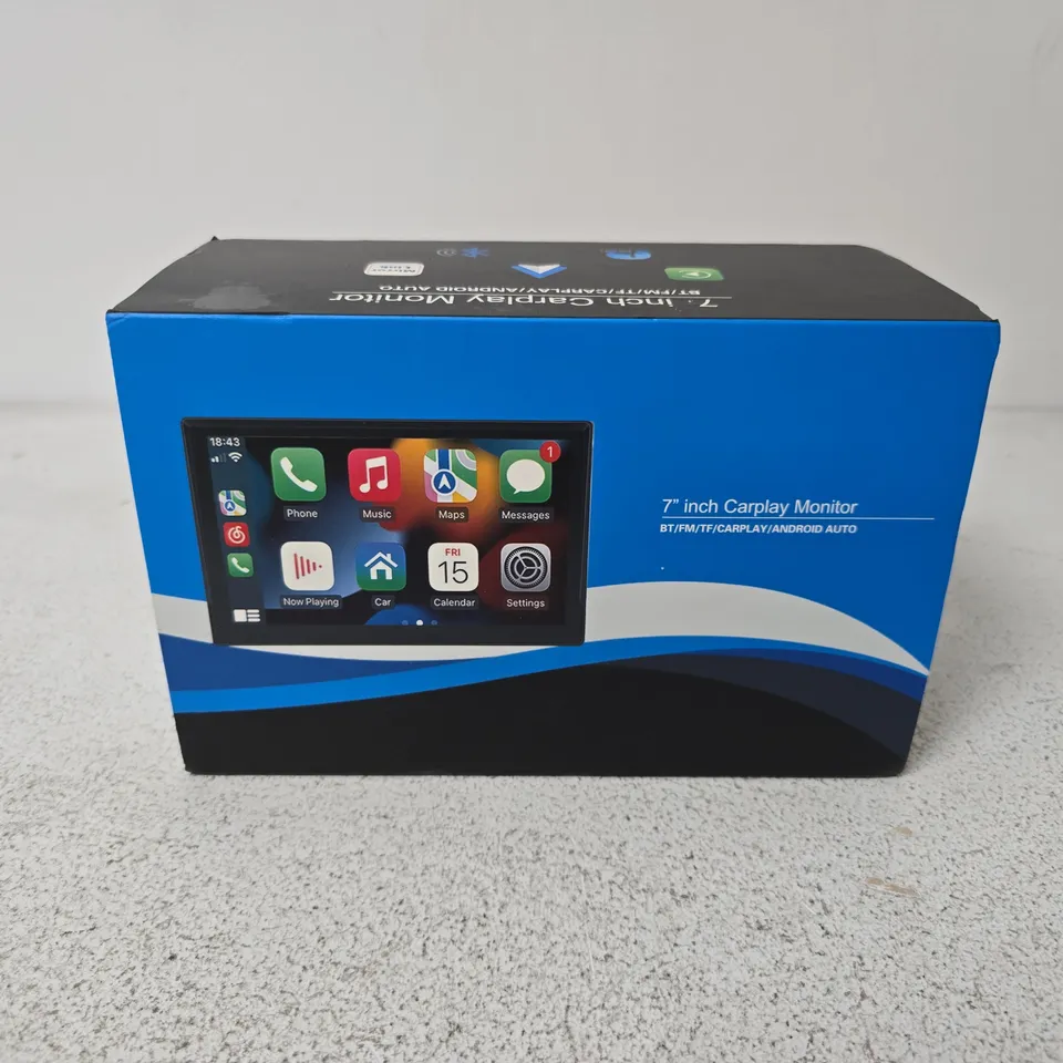 BOXED 7" INCH CARPLAY MONITOR