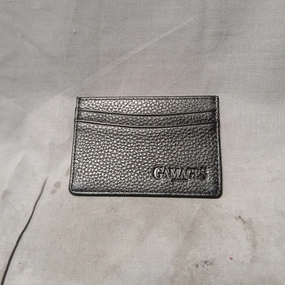 GAMAGES LEATHER CARDHOLDER – BLACK