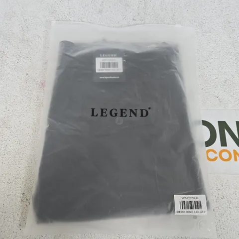 BAGGED LEGENDS SLIM CINCH TROUSERS IN BLACK - SIZE 32