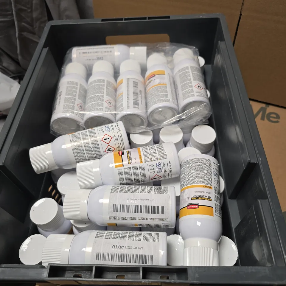 TOTE OF APPROXIMATELY 50 ASSORTED RUBBERMAID MICROBURST 3000 AIR NEUTRALIZER 75ML