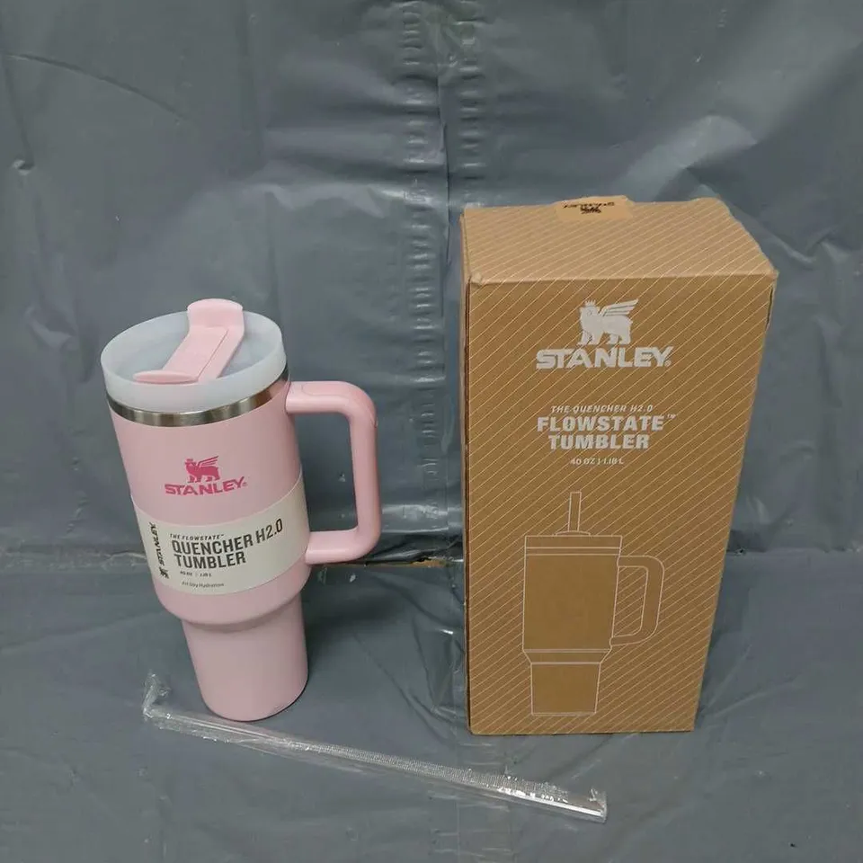 BOXED STANLEY CHERRY BLOSSOM PINK FLOWSTATE TUMBLER 40 OZ 