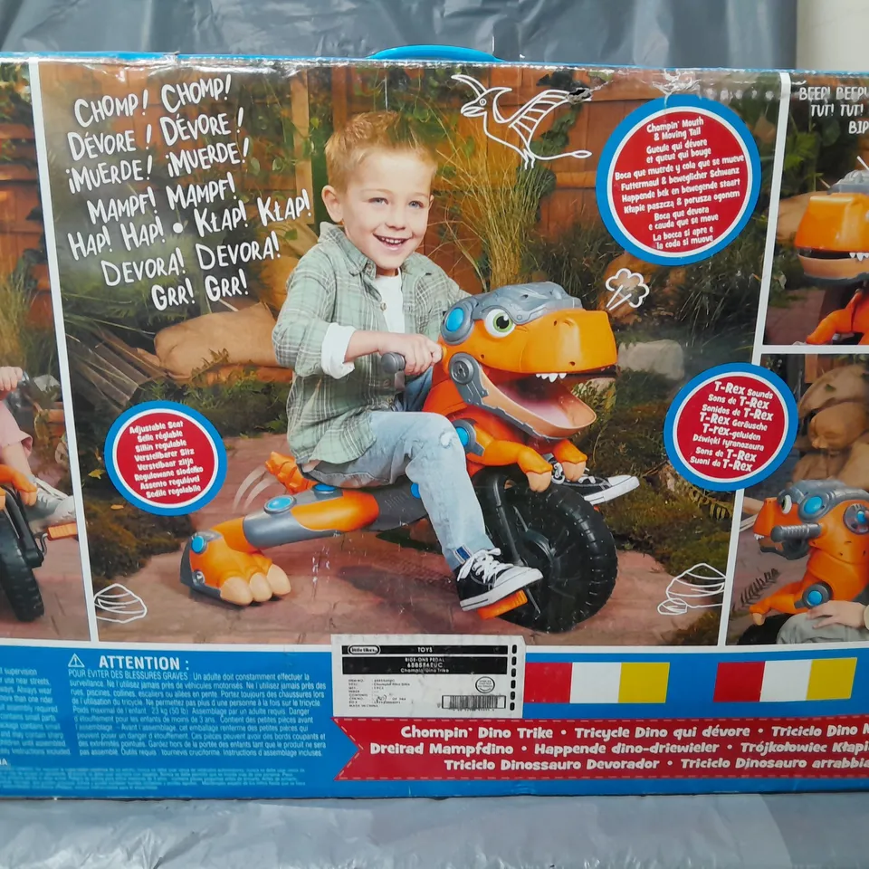 BOXED LITTLE TIKES CHOMPIN' DINO TIKE  RRP £94.99