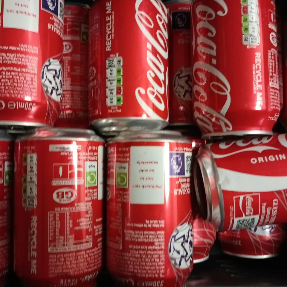 APPROXIMATELY 20 X 330ML CANS OF COCA-COLA