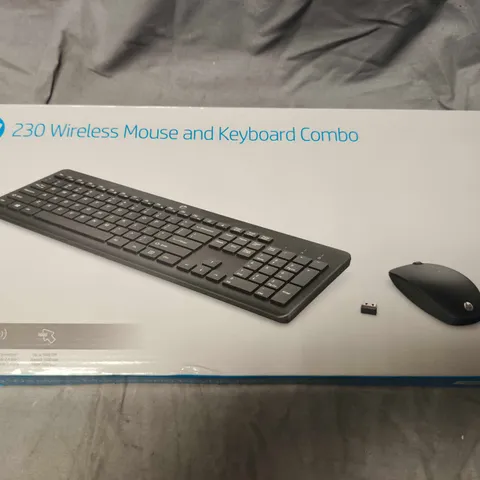 HP 230 WIRELESS KEYBOARD AND MOUSE COMBO (BOXED)