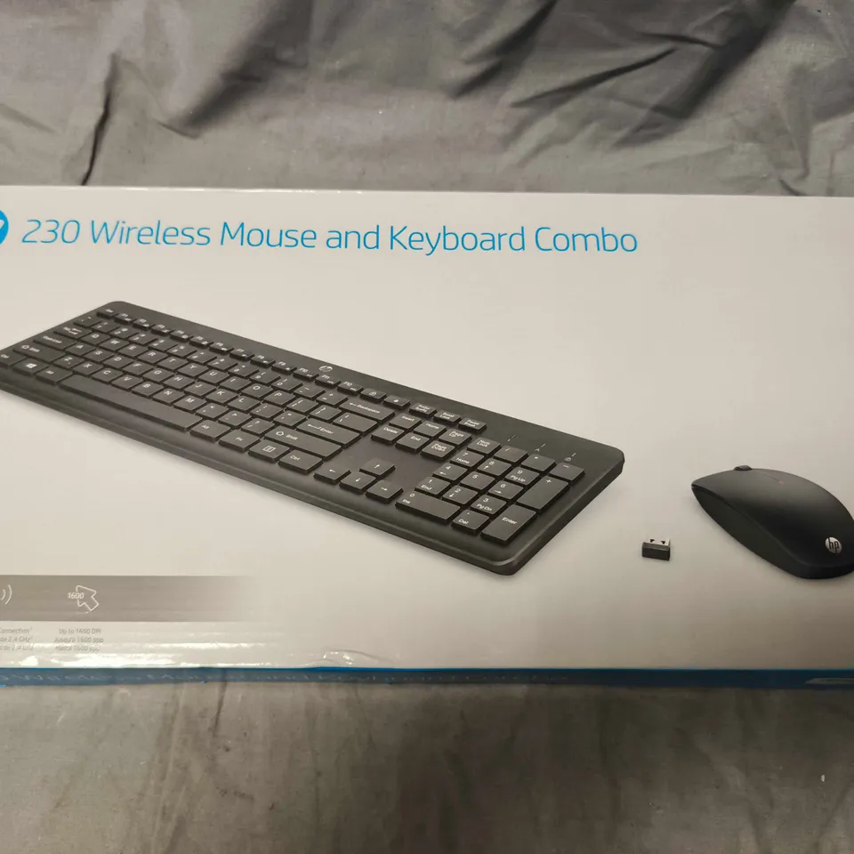 HP 230 WIRELESS KEYBOARD AND MOUSE COMBO (BOXED)