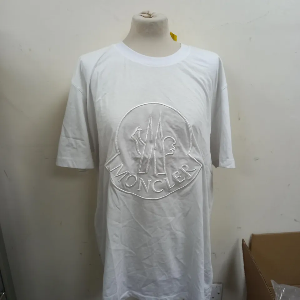 MONCLER T-SHIRT WHITE - XXL