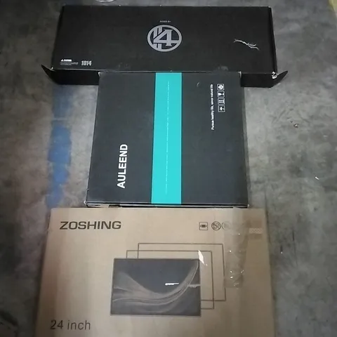 PALLET OF HOUSEHOLD ITEMS TO INCLUDE RAIN SHOWER HEAD,TOY FOAM DART GUN,24 INCH MONITOR AND OTHER ASSORTED ITEMS..L