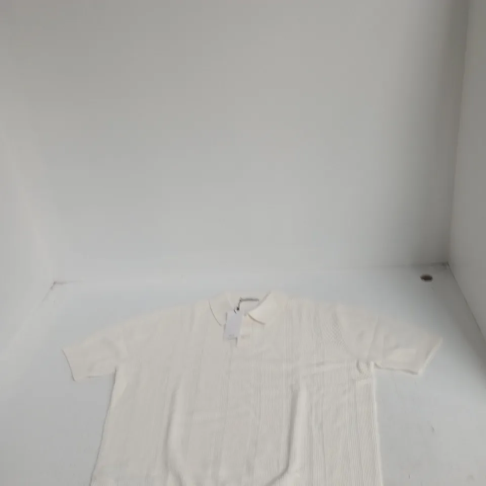 MANGO MNG WHITE KNIT TOP – UK XL