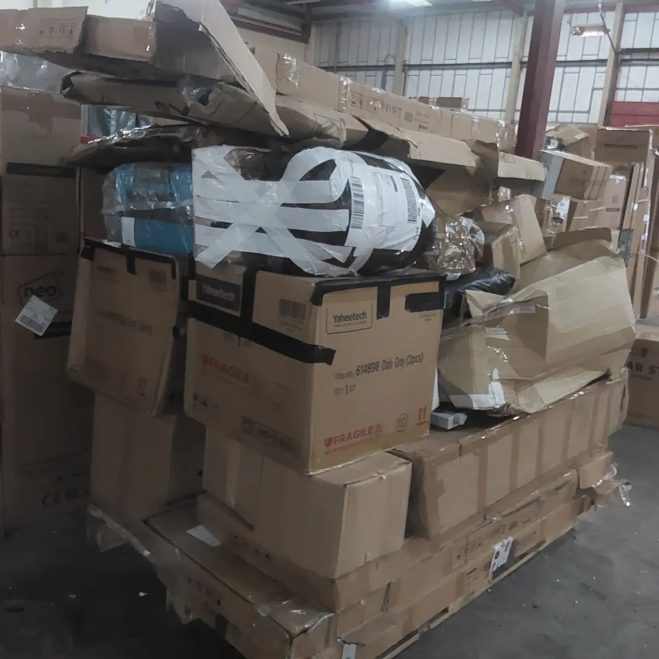 PALLET CONTAINING A LARGE QUANTITY OF ASSORTED FURNITURE PARTS ECT