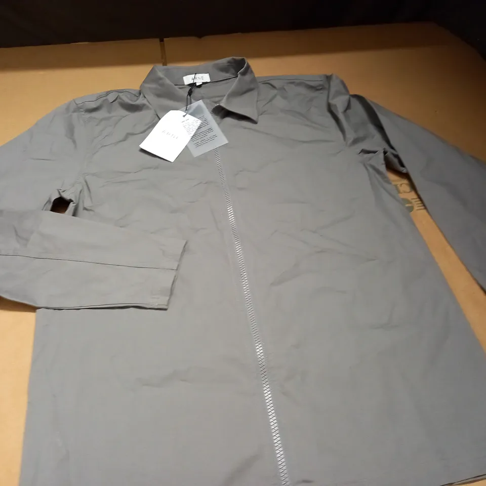 ARNE COTTON CARGO SHIRT IN STONE - S