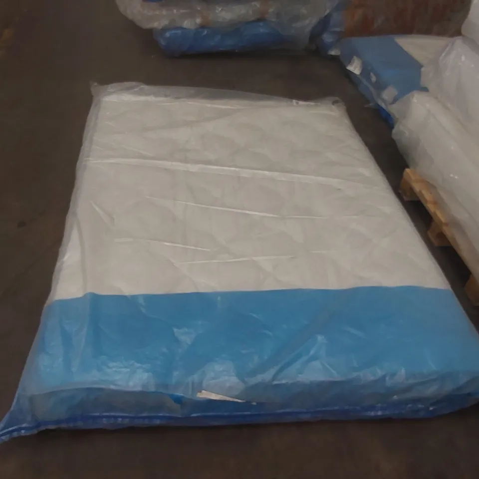 QUALITY BAGGED DOUBLE 135cm AIRSPRUNG LUXURY QUILTED MEDIUM MATTRESS RRP £229