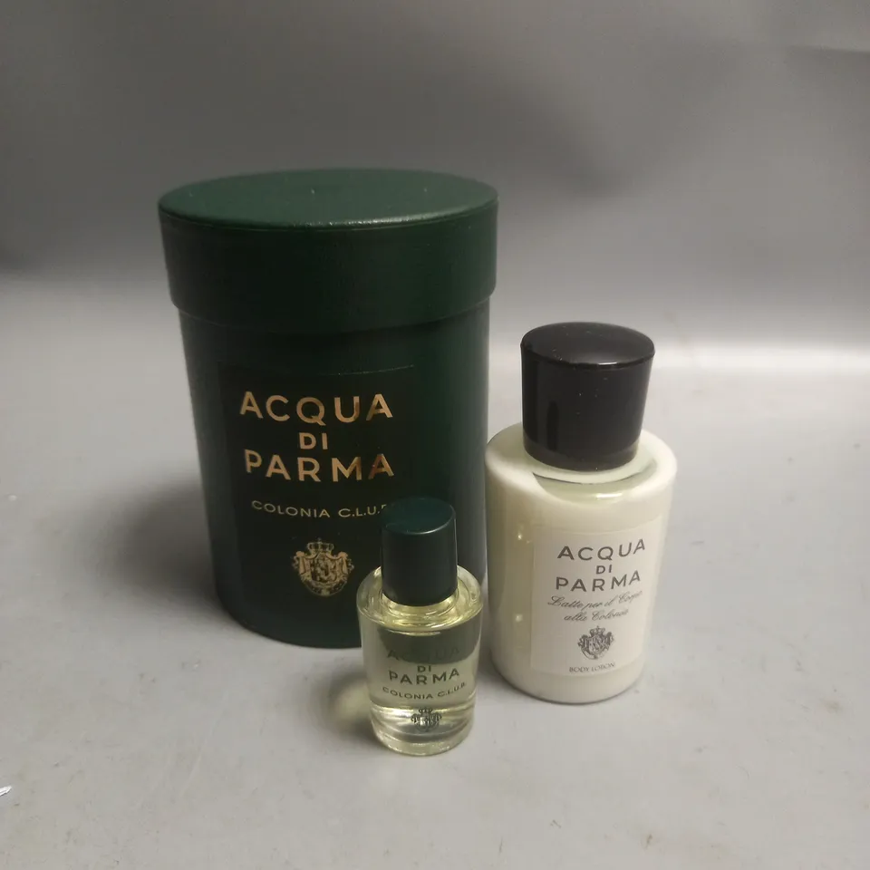 BOXED ACQUA DI PARMA EAU DE COLOGNE AND BODY LOTION SET 