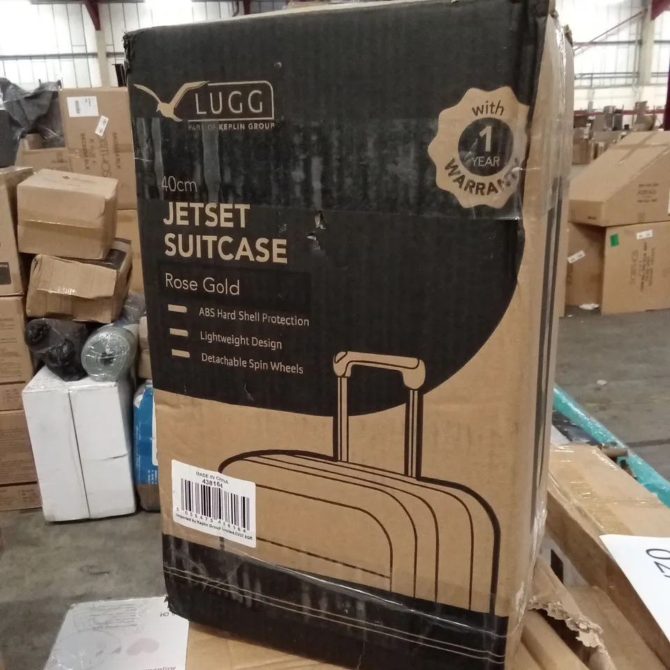 BOXED LUGG 40cm JETSET SUITCASE - ROSE GOLD