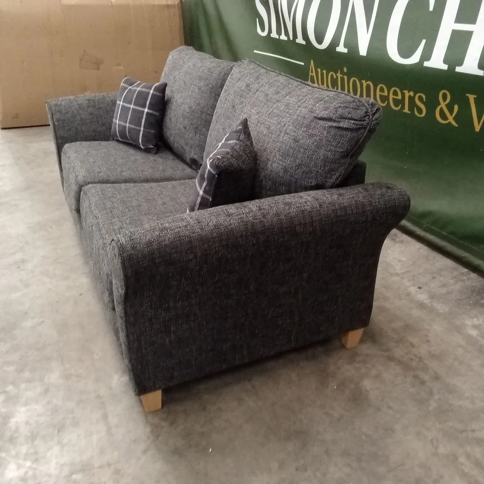 ALSOP 3 SEATER FABRIC SOFA - CHARCOAL RRP £749