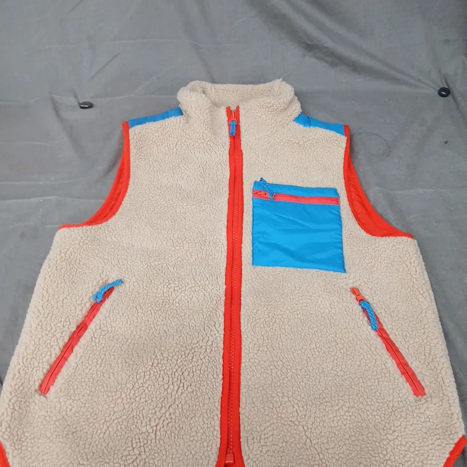 BODEN BODY WARMER GILET IN BEIGE - UK 12