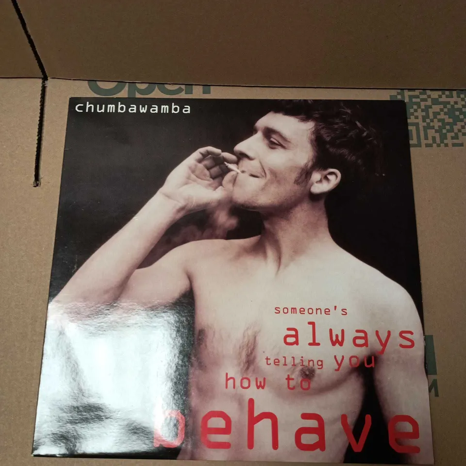 CHUMBAWAMBA SOMEONE'S ALWAYS TELLING YOU HOW TO BEHAVE VINYL 