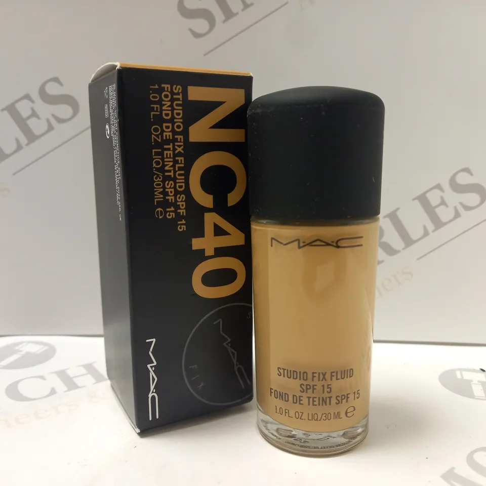 MAC COSMETICS STUDIO FIX FLUID SPF15 30ML #NC40