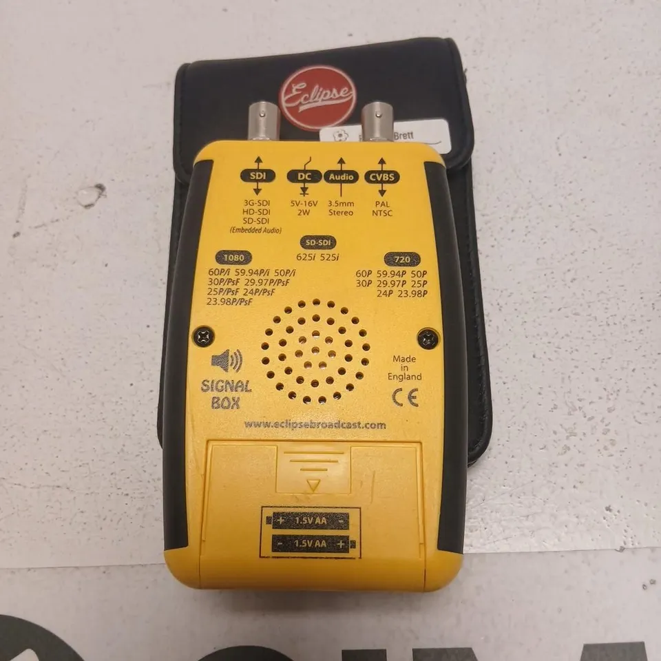 ECLIPSE SIGNAL BOX HANDHELD VIDEO TEST DEVICE – SDI/HD-SDI/3G-SDI