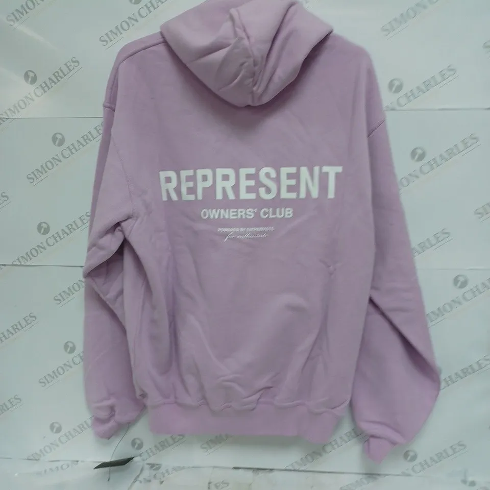 REPRESENT OWNERS CLUB HOODIE - PASTEL LILAC SMALL 